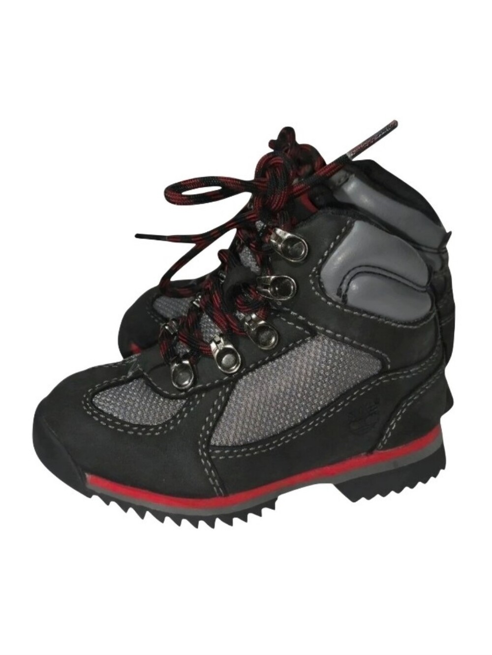 Vintage Timberland Scorch Mid Trail Hiking Boots Toddler Size 6 Black Red